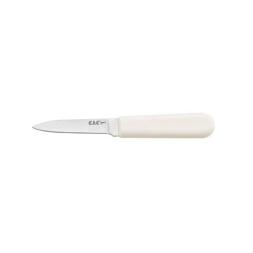 CAC China KPHD-3 Knife Paring White Plastic Handle 3-inches