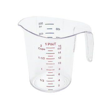 CAC China MCBK-50 Plastic Measuring Cup 1PT/50-500ML