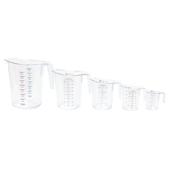 CAC China MCBK-5SET Plastic Measuring Cup 5-Piece Set