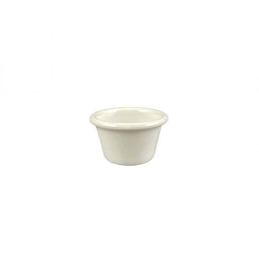 Thunder Group ML535B1 1 3/4 oz, 2 1/2" Smooth Ramekin, Bone - Dozen