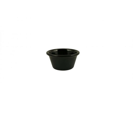 Thunder Group ML536BL1 2 1/2 oz, 2 7/8" Smooth Ramekin, Black - Dozen