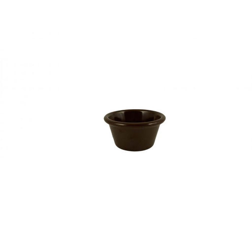 Thunder Group ML536C1 2 1/2 oz, 2 7/8" Smooth Ramekin, Chocolate - Dozen