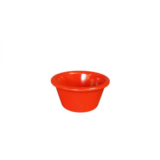 Thunder Group ML536PR1 2 1/2 oz, 2 7/8" Smooth Ramekin, Pure Red - Dozen