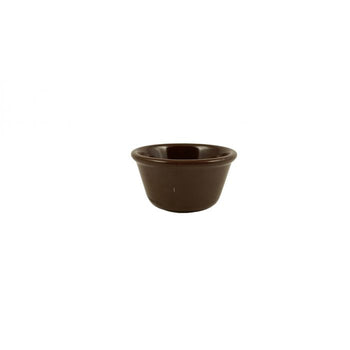 Thunder Group ML538C1 4 oz, 3 3/8" Smooth Ramekin, Chocolate - Dozen