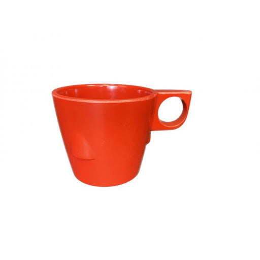 Thunder Group ML9011PR 7 oz, 3 1/4" Stacking Cup, Pure Red - Dozen