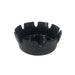 CAC China PAST-4K Ashtray Plastic 4-inches Diamater Black