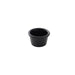 Thunder Group PL507BL1 1 1/2 oz, 2 1/2" Fluted Ramekin, Black, Plastic - Dozen