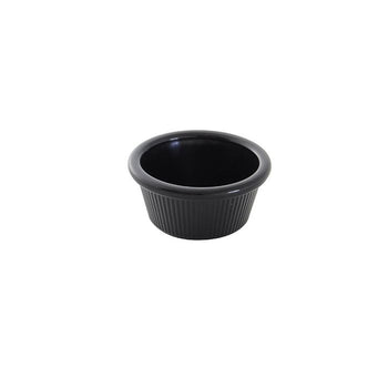 Thunder Group PL531BL1 3 oz, 3 1/8" Fluted Ramekin, Black, Plastic - Dozen