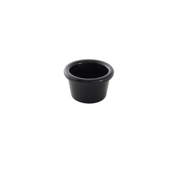 Thunder Group PL534BL1 1 1/2 oz, 2 1/2" Smooth Ramekin, Black, Plastic - Dozen