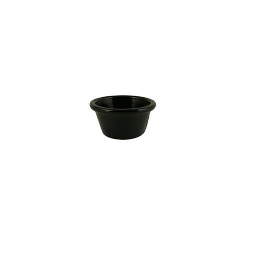 Thunder Group PL536BL1 2 1/2 oz, 2 7/8" Smooth Ramekin, Black, Plastic - Dozen