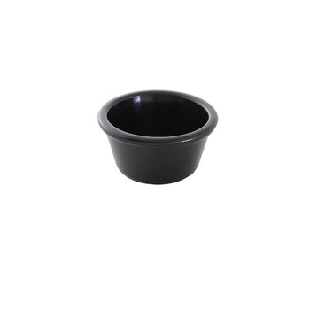 Thunder Group PL538BL1 4 oz, 3 3/8" Smooth Ramekin, Black, Plastic - Dozen