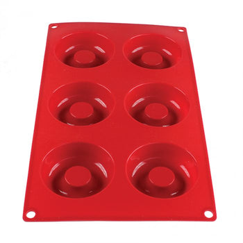 Thunder Group PLBM007S 2.1 oz, Savarin High Heat Silicone Baking Mold, 6 Cavities