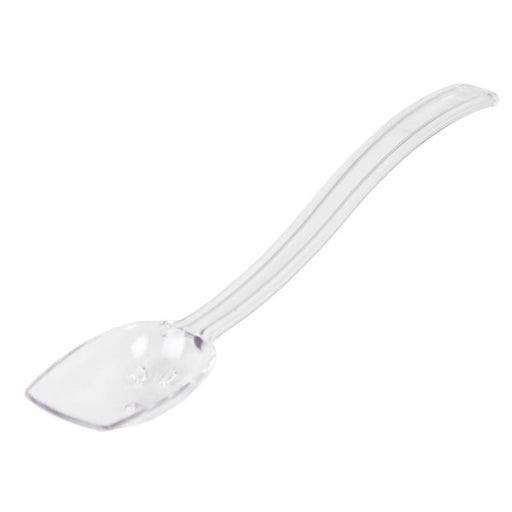 Thunder Group PLBS110CL 10" Buffet Spoon, Perforated, Polycarbonate, 3/4 oz, Clear Color - Dozen