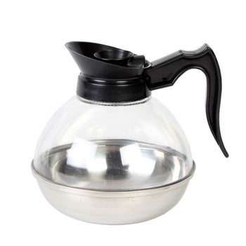 Thunder Group PLCD064 64 oz Polycarbonate Coffee Decanters with Stainless Steel Base