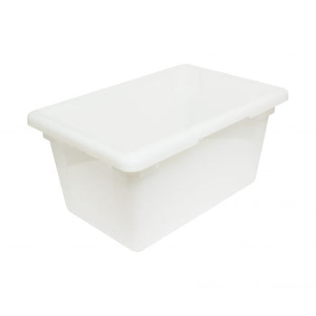 Thunder Group PLFB121809PP 12" X 18" X 9", 4.75 Gal. Food Storage Box, PP, White