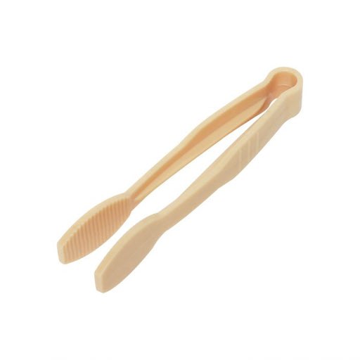 Thunder Group PLFTG006BG 6" Flat Grip Tong, Polycarbonate, Beige Color