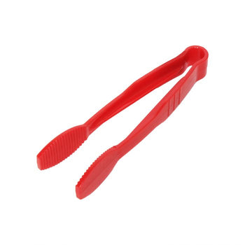 Thunder Group PLFTG006RD 6" Flat Grip Tong, Polycarbonate, Red Color