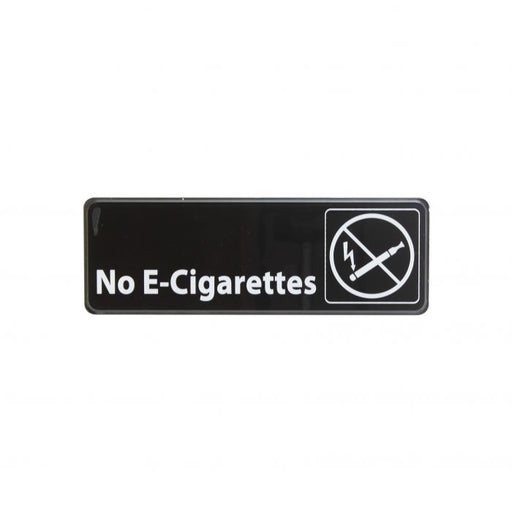 Thunder Group PLIS9337BK 9" X 3" Information Sign With Symbols, No E-Cigarettes