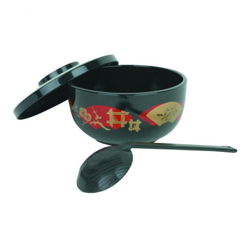 Thunder Group PLNB002 30 oz, Japanese Noodle Bowl, Black