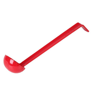 Thunder Group PLOP010RD 10 1/2", One Piece Ladle, Polycarbonate, 1 oz, Red Color