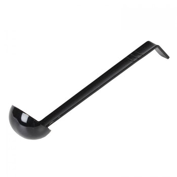 Thunder Group PLOP013BK 13", One Piece Ladle , Polycarbonate, 1 oz, Black Color