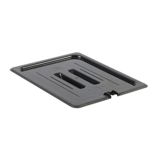 Thunder Group PLPA7120CSBK Half Size Slotted Cover For Polycarbonate Food Pan, Black