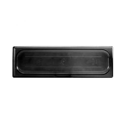Thunder Group PLPA7120LCBK Half Size Long Solid Cover For Polycarbonate Food Pan, Black