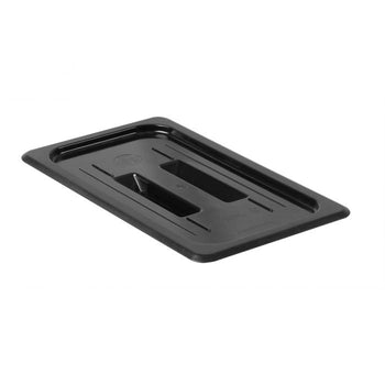 Thunder Group PLPA7130CBK Third Size Solid Cover For Polycarbonate Food Pan, Black