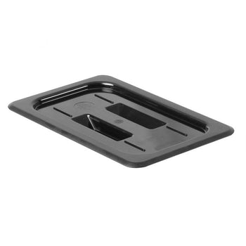 Thunder Group PLPA7140CBK Quarter Size Solid Cover For Polycarbonate Food Pan, Black