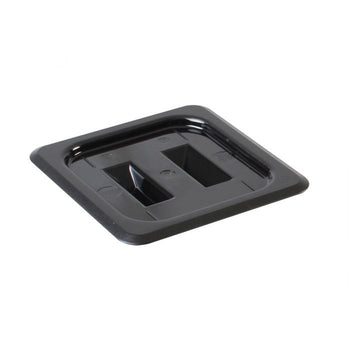 Thunder Group PLPA7160CBK Sixth Size Solid Cover For Polycarbonate Food Pan, Black