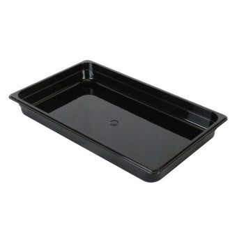 Thunder Group PLPA8002BK Full Size 2 1/2" Deep Polycarbonate Food Pan,, Black