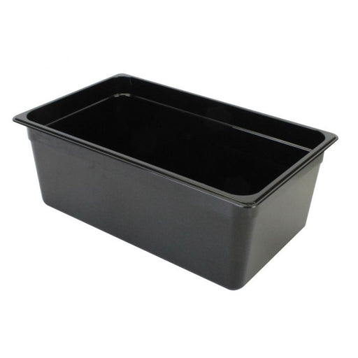 Thunder Group PLPA8008BK Full Size 8" Deep Polycarbonate Food Pan , Black