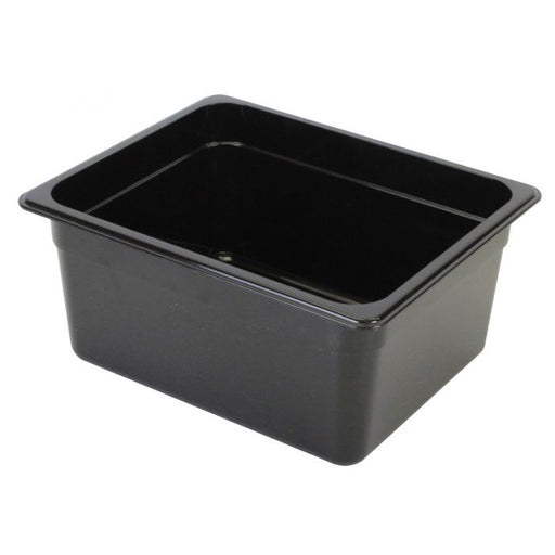 Thunder Group PLPA8126BK Half Size 6" Deep Polycarbonate Food Pan, Black