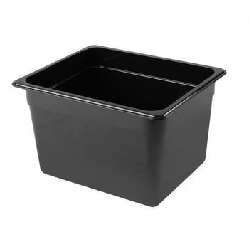 Thunder Group PLPA8128BK Half Size 8" Deep Polycarbonate Food Pan , Black