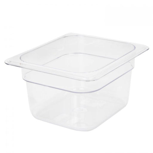 Thunder Group PLPA8164 Sixth Size 4" Deep Polycarbonate Food Pan