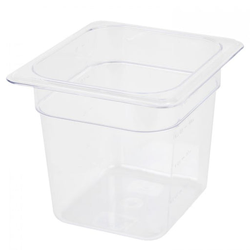 Thunder Group PLPA8166 Sixth Size 6" Deep Polycarbonate Food Pan