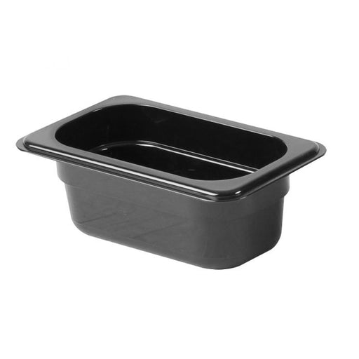 Thunder Group PLPA8192BK Ninth Size 2 1/2" Deep Polycarbonate Food Pan, Black