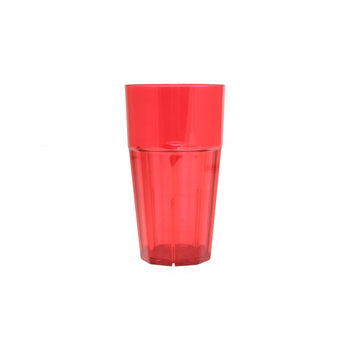 Thunder Group PLPCTB114RD 14 oz, Diamond Tumbler, Polycarbonate, Red - Dozen