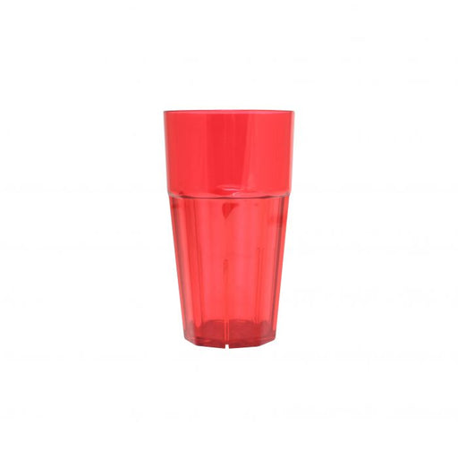 Thunder Group PLPCTB116RD 16 oz, Diamond Tumbler, Polycarbonate, Red - Dozen