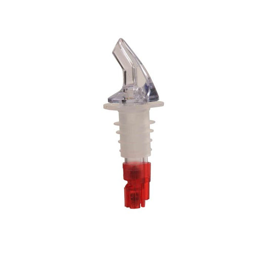 Thunder Group PLPR100M 1 oz, Red Measured Liquor Pourer Without Collar - Pack Of 12