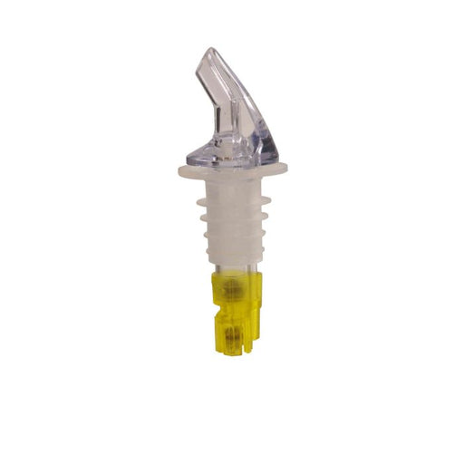 Thunder Group PLPR150M 1 1/2 oz, Yellow Measured Liquor Pourer Without Collar - Pack Of 12