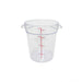 Thunder Group PLRFT304PC 4 Qt Round Food Storage Container, PC, Clear