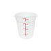 Thunder Group PLRFT304PP 4 Qt Round Food Storage Container, PP, White