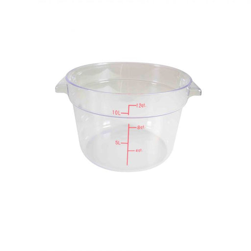 Thunder Group PLRFT312PC 12 Qt Round Food Storage Container, PC, Clear