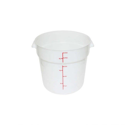 Thunder Group PLRFT318PP 18 Qt Round Food Storage Container, PP, White