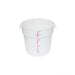 Thunder Group PLRFT318PP 18 Qt Round Food Storage Container, PP, White