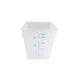 Thunder Group PLSFT018TL 18 Qt Plastic Square Food Storage Containers, Translucent