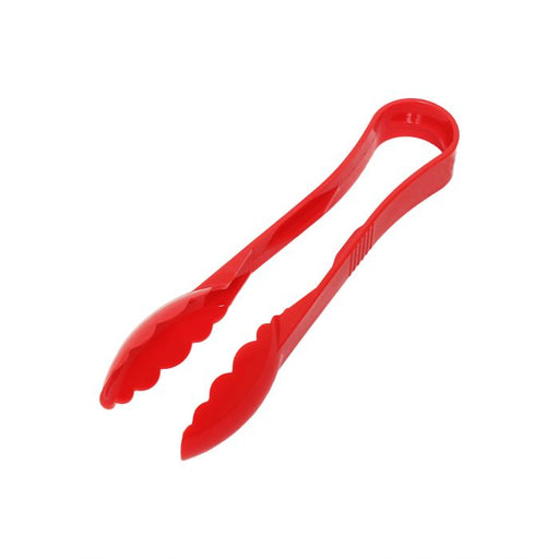 Thunder Group PLSGTG009RD 9" Scallop Grip Tong, Polycarbonate, Red Color