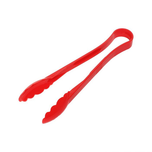 Thunder Group PLSGTG012RD 12" Scallop Grip Tong, Polycarbonate, Red Color