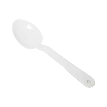 Thunder Group PLSS111WH 11" Serving Spoon, Solid, Polycarbonate, White - Dozen